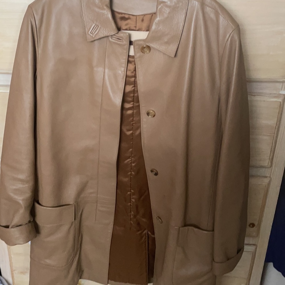 Bally leather coat